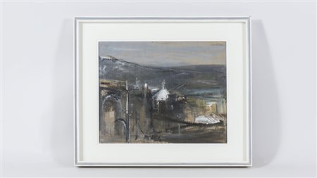 FOLCO CHITI BATELLI (1932-2011) Veduta di Firenze 1991, olio su cartone,...