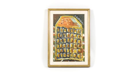 SILVIO LOFFREDO (1920-2013) Battistero olio su tela, firmato, in cornice cm...