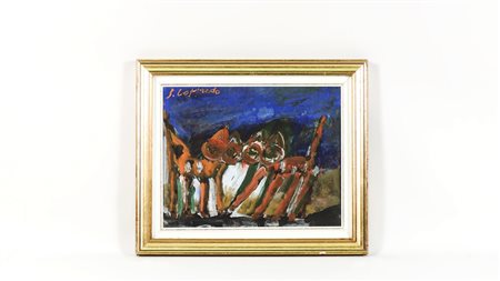SILVIO LOFFREDO (1920-2013) Gattini olio su tela applicata a tavoletta,...
