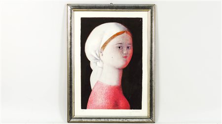 ANTONIO BUENO (1918-1984) Ritratto femminile litografia, prova d'autore,...