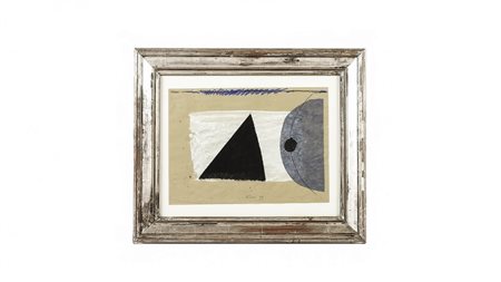 WALTER FUSI (1924-2013) Composizione 1999 tecnica mista su carta, firmato e...