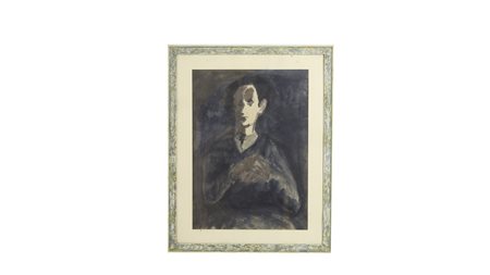 MARCELLO BOCCACCI (1914-1996) Ritratto femminile 1946 tecnica mista su carta,...