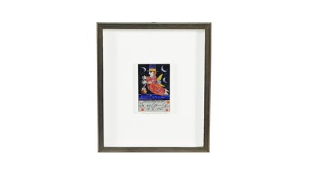 FRANCESCO MUSANTE In volo 1967 tecnica mista su carta applicata a cartoncino,...