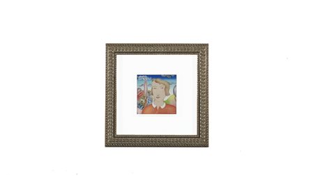 LUCA ALINARI Figura in un paesaggio olio su tela, firmato, in cornice cm...