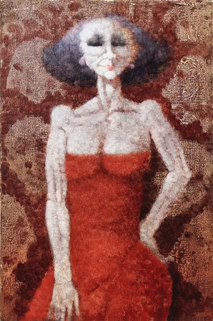 REMO SQUILLANTINI (1920-1996) Alterigia olio su cartone telato - oil on...