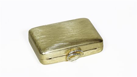 CLUTCH IN METALLO DORATO Rodo fermezza gioiello impreziosita da strass, con...