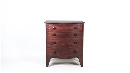 STIPO IMPIALLACCIATO IN NOCE E MOGANO piano da alzarsi a celare vano...