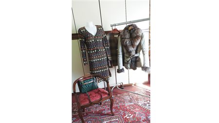 LOTTO VINTAGE un giaccone imbottito color grigio-verde impreziosito da...