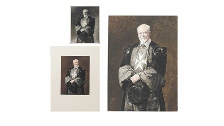 RITRATTO DI LUDOVICO CHIGI ALBANI DELLA ROVERE bozzetto a pastello e...