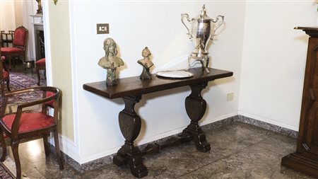 PICCOLA FRATINA DA APPOGGIO IN LEGNO TENERO sostegni a vaso riuniti da...