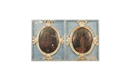 LA FUGA IN EGITTO E CRISTO FRA I DOTTORI DELLA CHIESA seconda metà del XVIII...