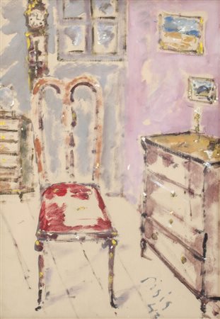 FILIPPO DE PISIS (Attr.le) (Ferrara 1896 - Brugherio (MB) 1956) OLIO su...