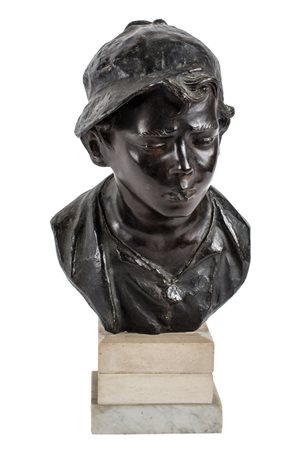 GIOVANNI DE MARTINO (Napoli 1870 - 1935) SCULTURA in bronzo fusione a cera...