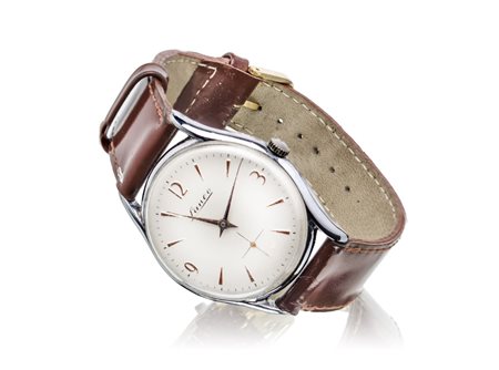 OROLOGIO da polso Lanco in metallo con fondo in acciaio. Anni '50