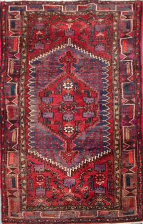 TAPPETO Moussul, trama e ordito in cotone e vello in lana. Persia XX secolo...