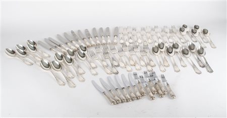 LOTTO composto da SERVIZIO posate in argento composto da 24 CUCCHIAI, 24...