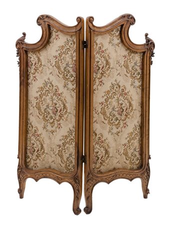 PARAVENTO in noce. Periodo Liberty primi '900 Misure: cm 95 x 115