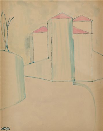 OTTONE ROSAI (Attr.le) (Firenze 1895 - Ivrea 1957) INCHIOSTRO acquarellato...