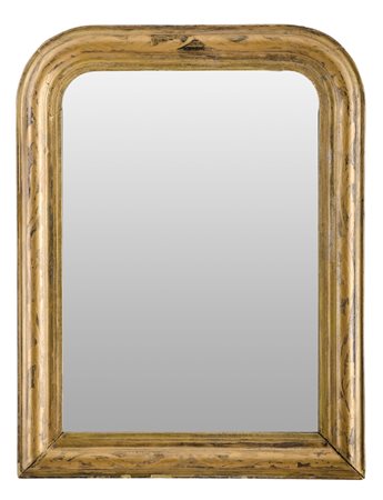 SPECCHIERA in legno dorato. Francia XIX secolo Misure: cm 50 x 65