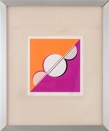 CARMELO CAPPELLO (Ragusa 1912 - Milano 1996) LITOGRAFIA a colori "figure...