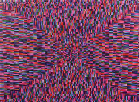 Dell'Acqua Bersaglio Immobile, 2014 collage su carta, cm. 47x63 firmato,...