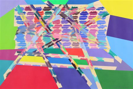 Dell'Acqua Bachegati, 2006 acrilico e collage su cartone, cm. 42x60 firmato e...