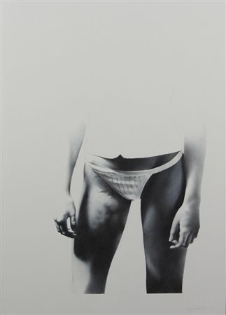 De Zorzi Giorgio Senza titolo pastelli su carta, cm. 100x70 firmato in basso...