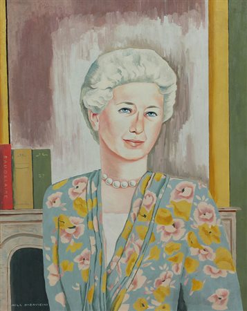 Paravicini Mila Ritratto olio su tela, cm. 50x40 firmato in basso a sinistra