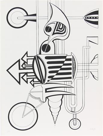Alvaro Senza titolo, 1975 litografia su carta, cm. 69,5x49,5, es. 1/120...