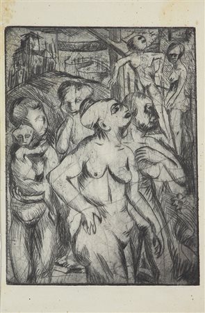 Anonimo Senza titolo incisione su carta, lastra cm. 18x13 l'opera presenta...