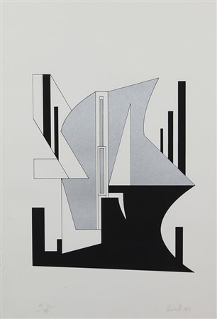 Anonimo Senza titolo, 1973 litografia su carta, cm. 70x50, es. 15/30 firma...