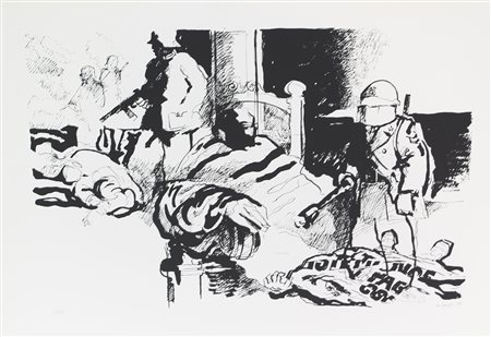 Bardi Mario Senza titolo, 1975 litografia su carta, cm. 49,5x69,5, es. 1/120...