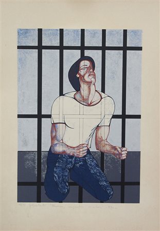 Galimberti (artista non identificato) Presenze, 1980 serigrafia a 14 colori...