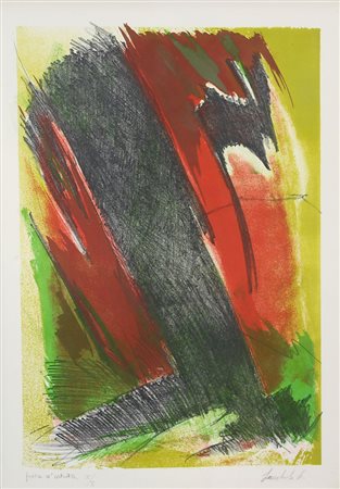 Lamberti Lamberto Senza titolo litografia su carta, cm. 70x50, es. prova...