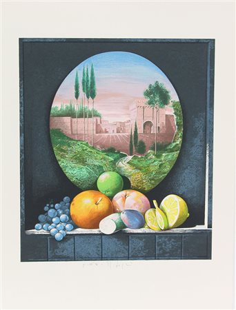 Logli Mario Senza titolo litografia su carta, cm. 70x50, es. prova d'autore...