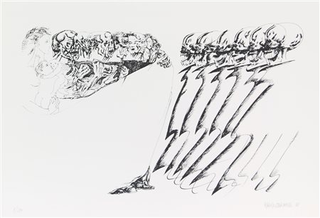 Zambrelli Marco Senza titolo, 1975 serigrafia su carta, cm. 50x70, es. 1/120...