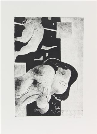 Bionda Mario Senza titolo litografia su carta, cm. 70x50, es. 65/100 firmata...