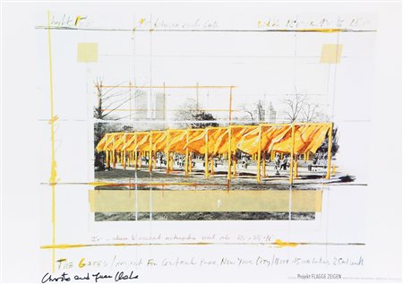 Christo e Jeanne Claude The Gates / Project for Central Park New York stampa...