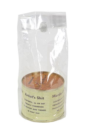 Manzoni Piero D'apres. Merda d' artista, 2013 latta, cm. 7,50x6x7,50, es. 13...