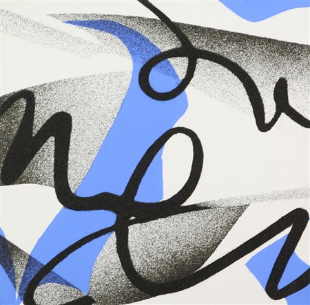 Ferrari Agostino Coincidenza tecnica mista su tela, cm. 30x30 firmato al...