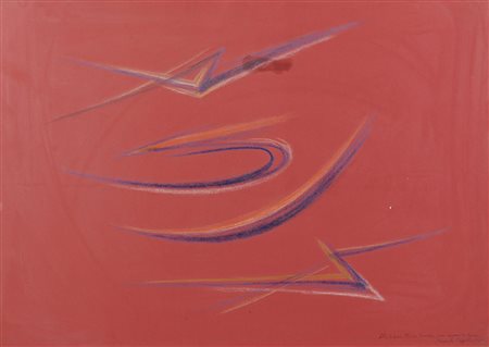 Cappello Carmelo Senza titolo, 1985 pastelli su cartoncino colorato, cm....