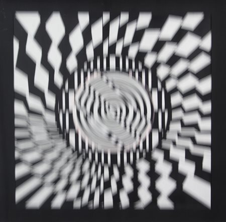 Baldessari Guido Nucleo Vibrante, 1969 tecnica mista su cartoncino e...