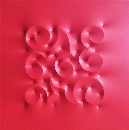 Amadio Giuseppe MARSIO estroflessione su tela, cm. 100x100 firmata e...