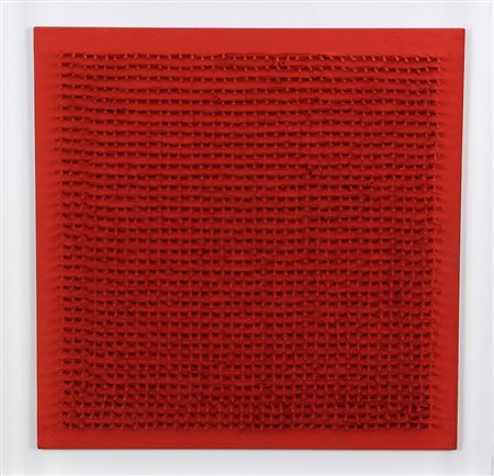 Aubertin Bernard Tableau clous, 1969 acrilico e chiodi su tavola entro teca...