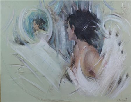 Felisari Enrico Senza titolo olio su tela, cm. 60x75 firmato in basso a...