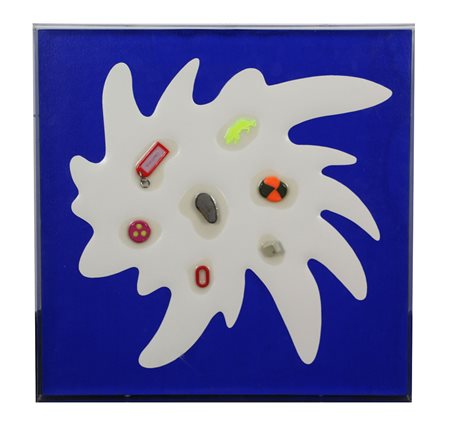 Nucara Renzo Bang 10-37, 2011 resine, oggetti, colore serigrafico, carta e...