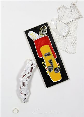 Chiesi Giorgio Senza titolo tecnica mista su cartone alveolare 14 mm e...