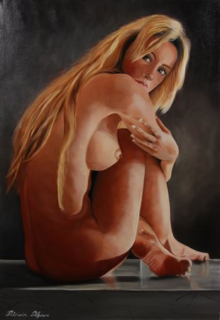 Pugliese Patrizia Lei, 2015 olio su tela, cm. 100x70 firmato in basso a...