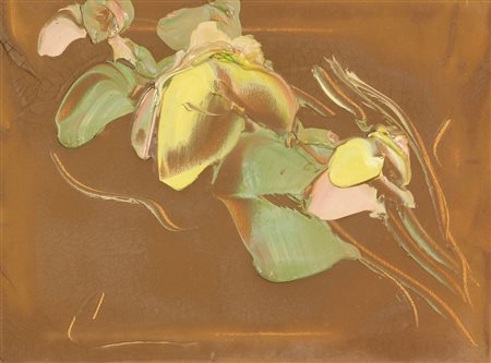 Ortega (artista non identificato) Senza titolo olio materico su tela, cm....