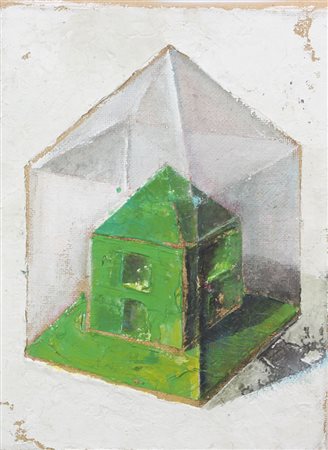 M.P. (artista non identificato) Senza titolo, 1984 olio e pigmenti materici...